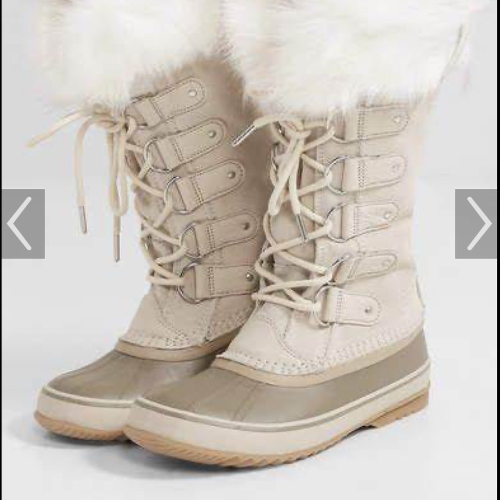 Women's Sorel Joan of Arctic Cream and Tan Winter Boots